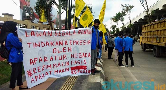 Seruduk Polres Samarinda, PMII Tuntut Oknum Polisi yang Pukul Aktivis di Pamekasan Diproses