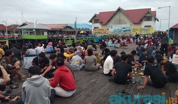 Meski Kasus Covid-19 Merangkak Naik, Wisata Bontang Kuala Justru Dipadati Pengunjung