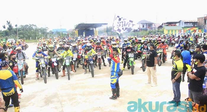 Salurkan Hobi Pecinta Trail, Polres Gelar Latber, Gemakan Gerakan Kutim Bermasker