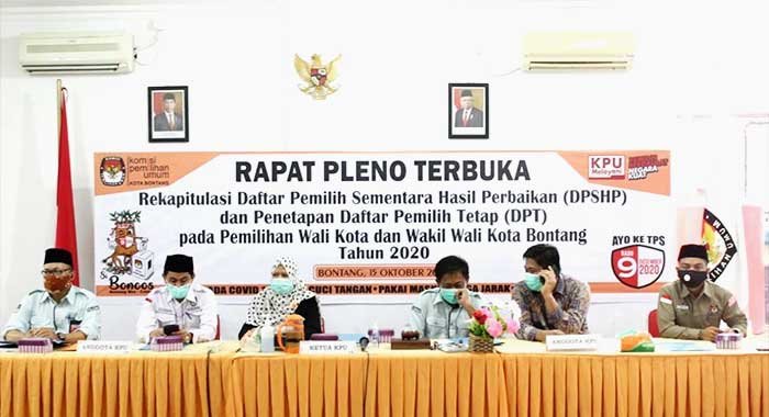 Gelar Rapat Pleno Terbuka Rekapitulasi DPS, KPU Tetapkan 121.695 Pemilih Pilkada Bontang