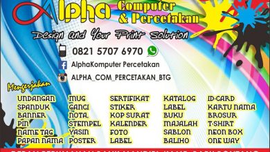 Alpha Computer & Percetakan, Design and Your Print Solution