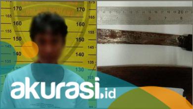 Selipkan Badik di Pinggang, Pria Ini Terjaring Operasi Pekat Mahakam 2021