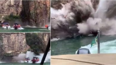 Tebing Danau Furnas Brasil Runtuh - Akurasi.id