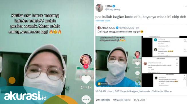 Viral! Mahasiswi Curhat Pasang Karteter ke Pasien Cakep