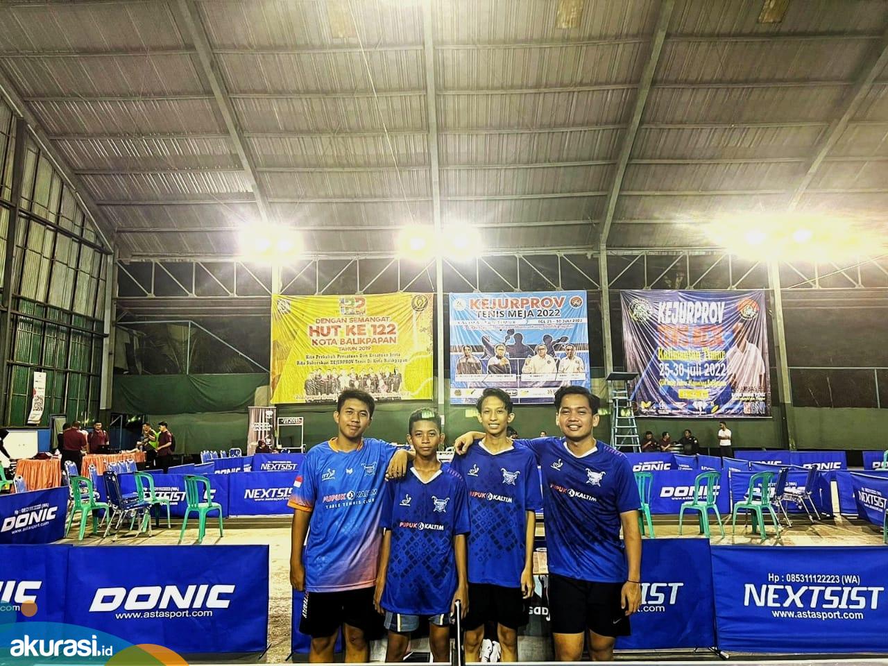 Boyong 7 Medali, Atlet Tenis Meja Binaan PTM PKT Bawa Bontang Juara Tiga Kejurprov Kaltim 2022